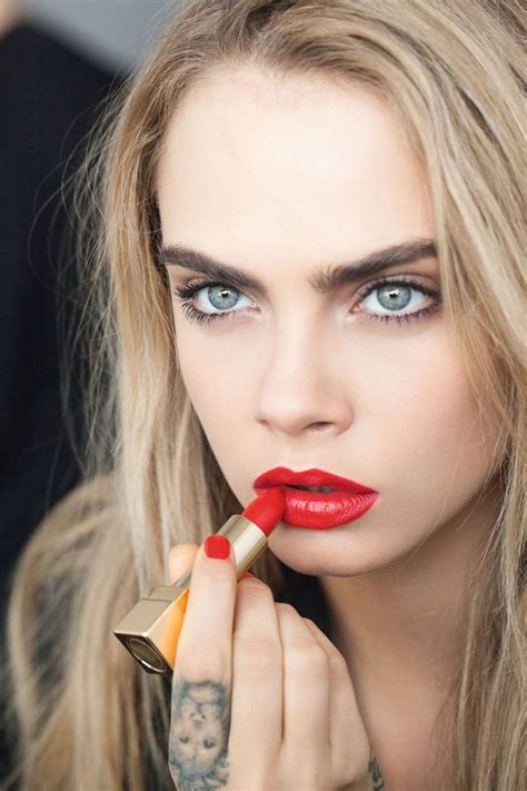 Cara Delevingne: YSL Rouge Pur Couture Lips & Nails 